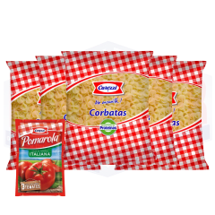 PACK 5 CORBATA 400 GR + 1 SALSA CAROZZI