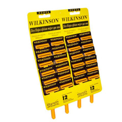 DISPLAY WILKINSON 2 HOJAS (12 UNID)
