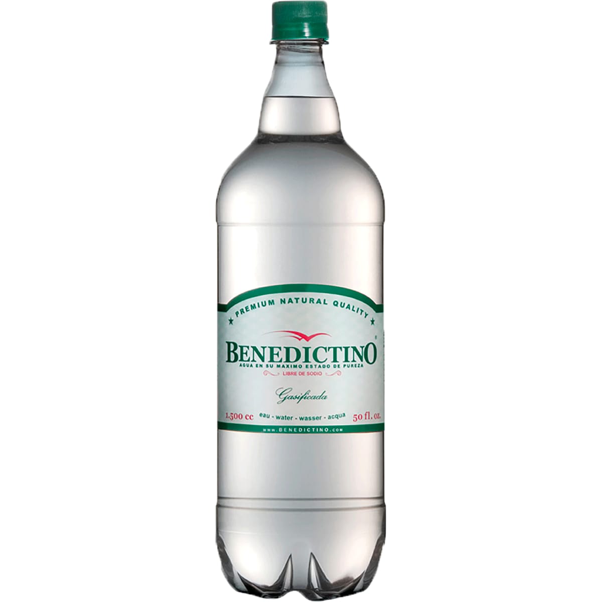 PACK AGUA BENEDICTINO 1.5 LT CON GAS (6 UNID)1