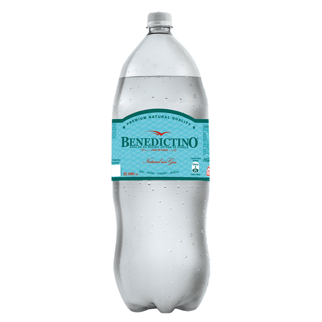 PACK AGUA BENEDICTINO 3LT SIN GAS (6 UNID)1