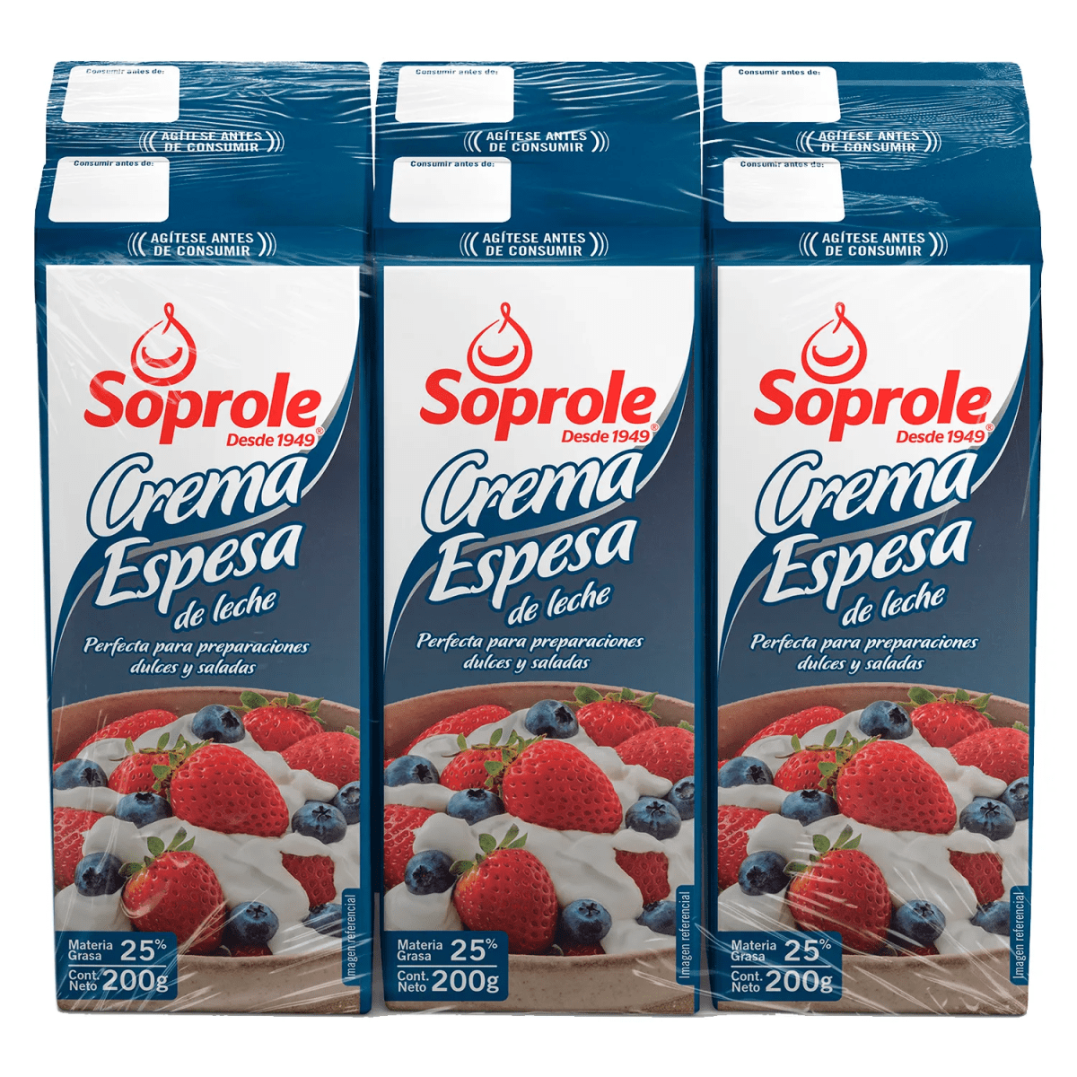 PACK CREMA ESPESA SOPROLE 200G (6 UNID)1