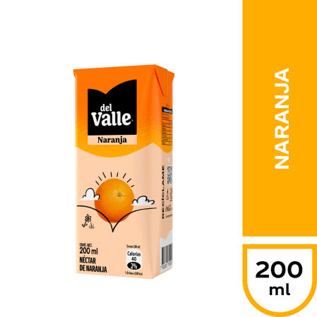 CAJA NECTAR DEL VALLE 200ML NARANJA (24 UNID)1