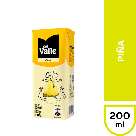 CAJA NECTAR DEL VALLE 200ML PIÑA (24 UNID)1