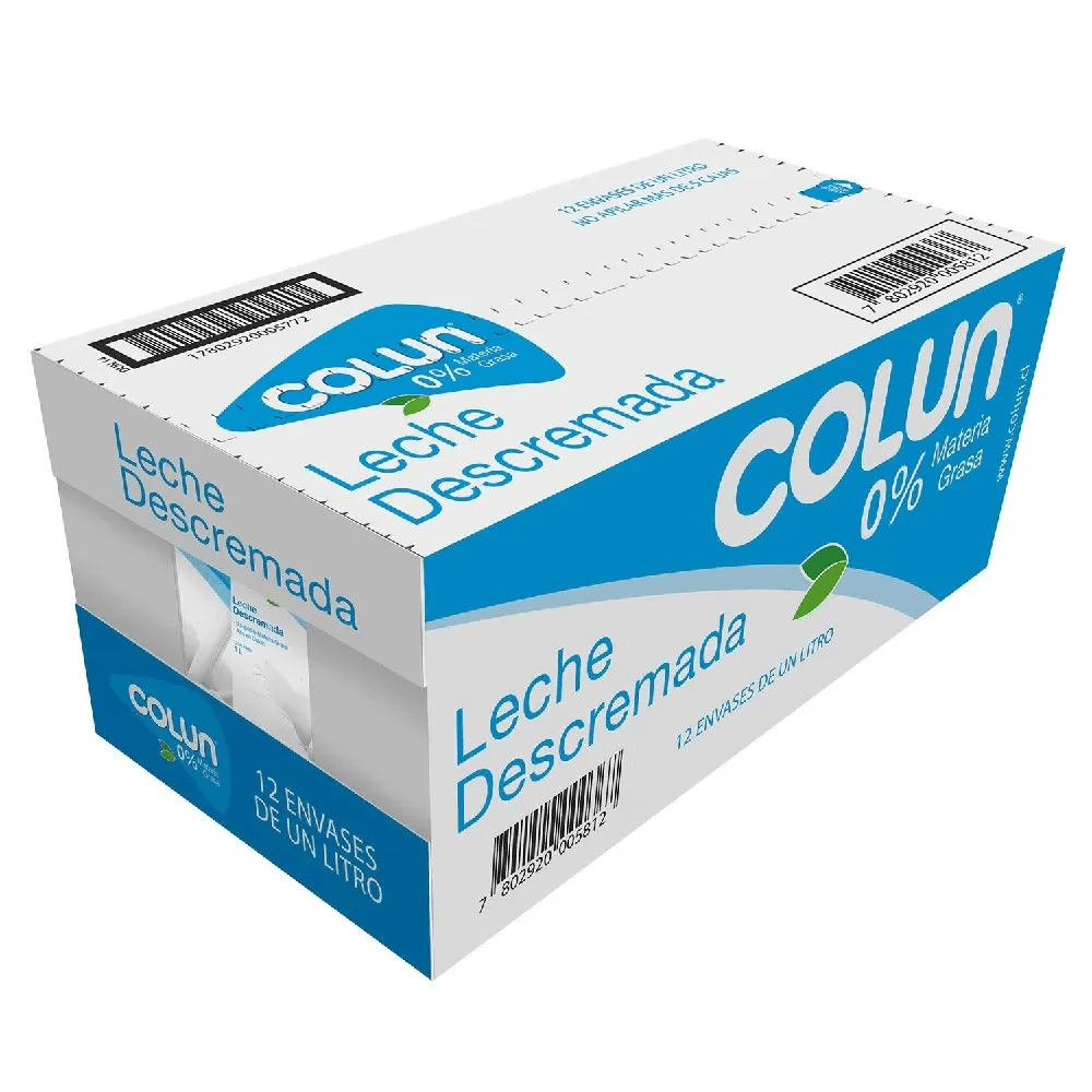 CAJA LECHE DESCREMADA COLUN 1 LT (12 UNID)1