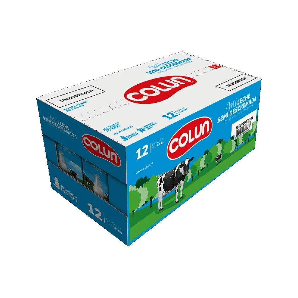 CAJA LECHE SEMIDESCREMADA COLUN 1 LT (12 UNID)1