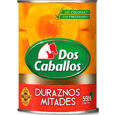 DURAZNO EN CONSERVA DOS CABALLO MITADES 590G1