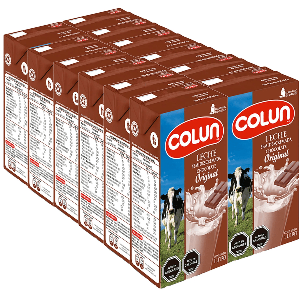 CAJA LECHE CHOCOLATE COLUN 1 LT (12 UNID)1