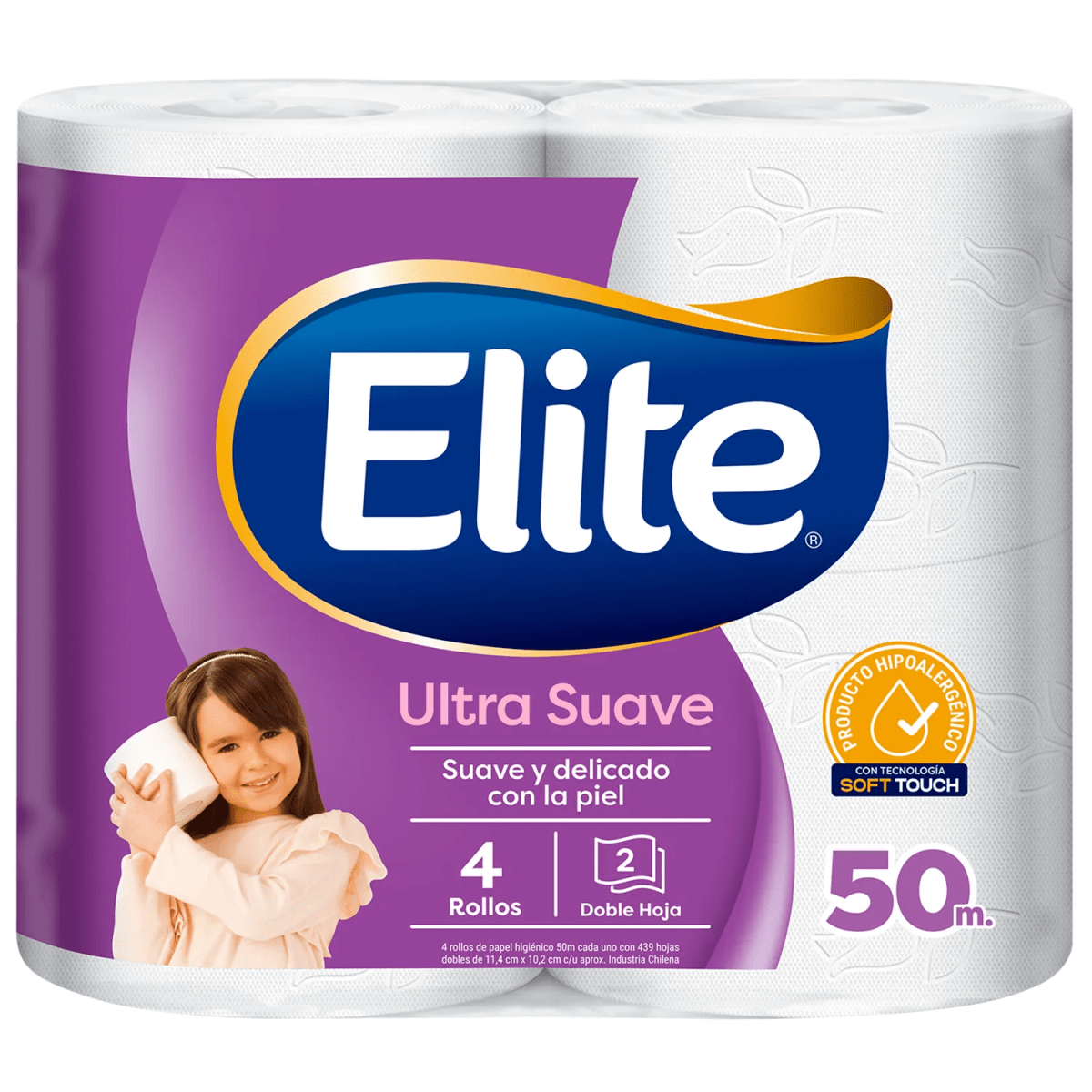 MANGA PAPEL HIG. ELITE ULTRA DOBLE HOJA 50MTS (32 UNIDADES)1