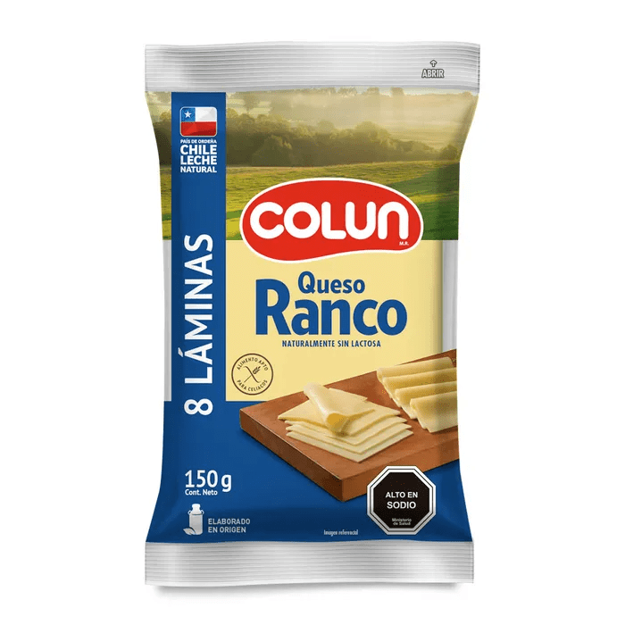 QUESO LAMINADO RANCO COLUN 150G1