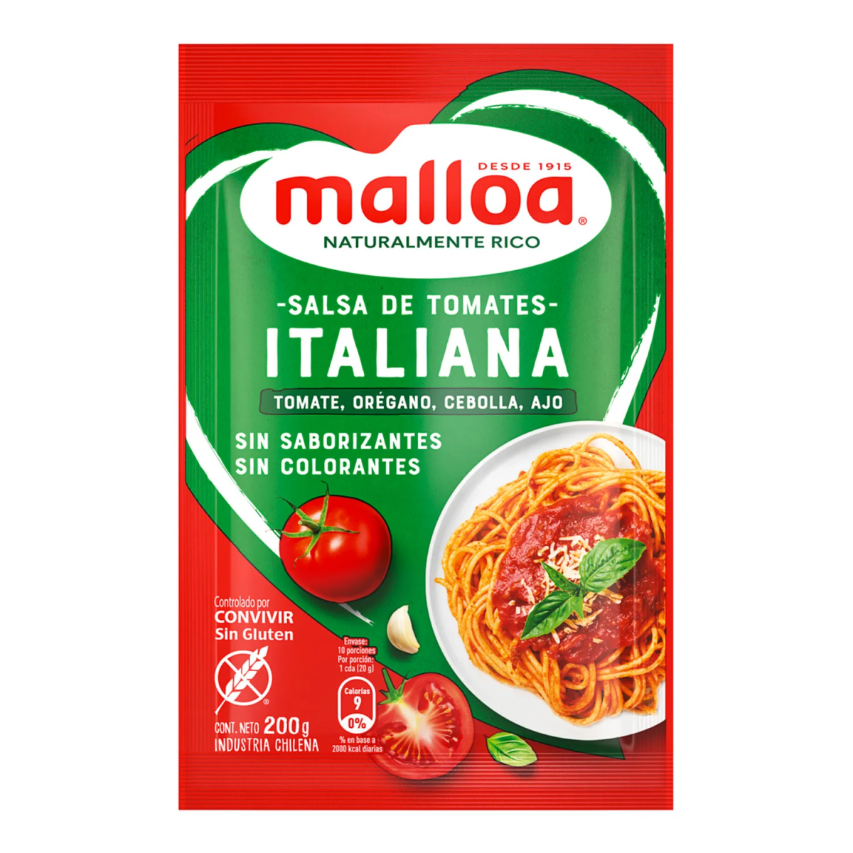 SALSA TOMATE MALLOA 200G1