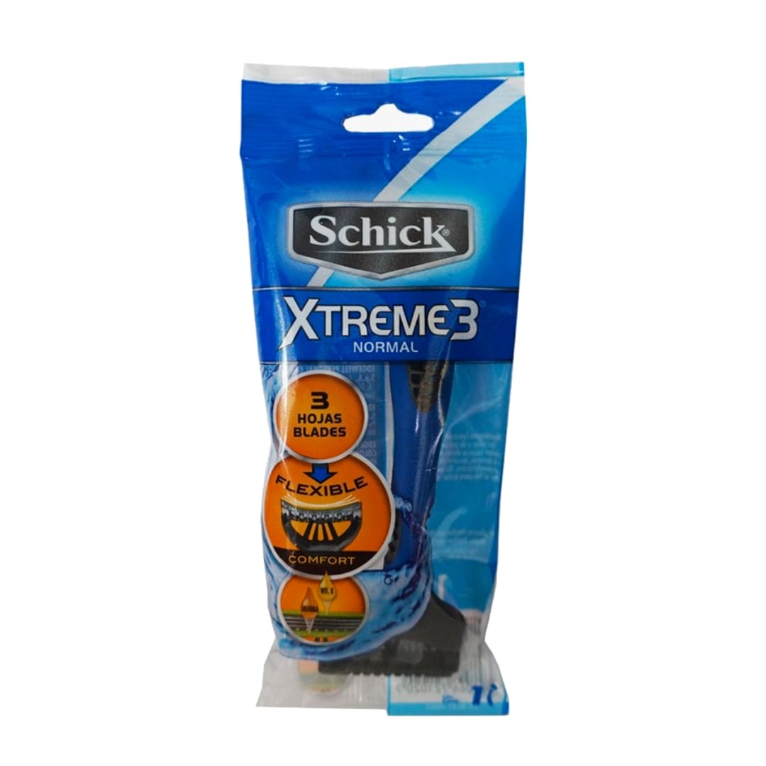MAQUINA AFEITAR SCHICK EXTREME 3 HOJAS NORMAL1