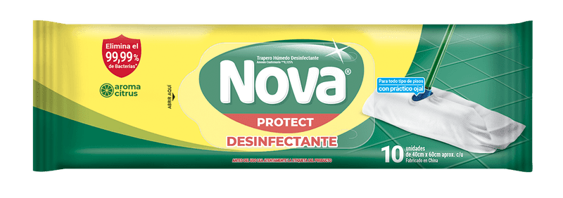 TRAPERO HUMEDO DESINFECTANTE NOVA (10 UNID)1