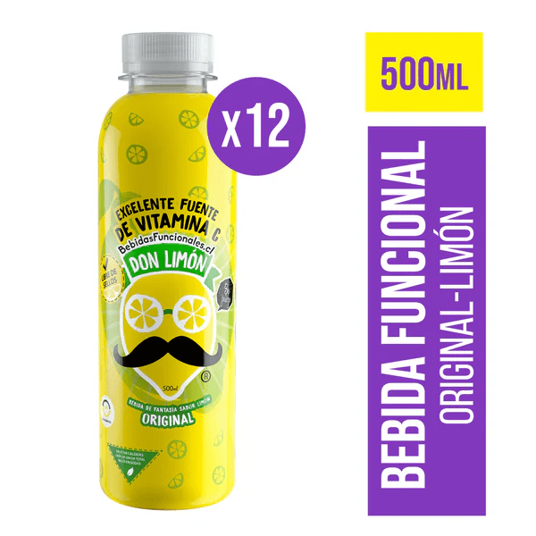 PACK DON LIMÓN ORIGINAL 500 ML (12 UNID)1
