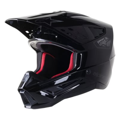 CASCO ALPINESTARS S-M5 SCOUT BLK/SILVER GLOSS