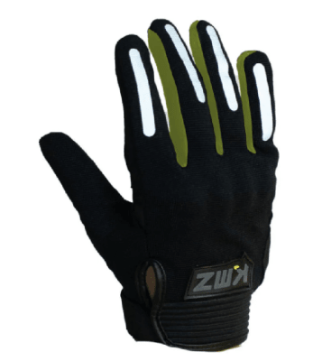 KMZ - GUANTES CORTOS ASPHALT NEGRO/NEON