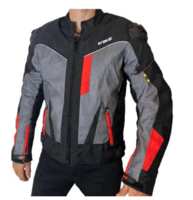 KMZ - CHAQUETA MESH GRIS/ROJO