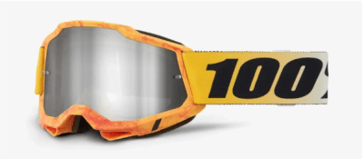 100% - ANTIPARRA 100% ACCURI 2 GOGGLE RAZZA-MIRROR SILVER LENS
