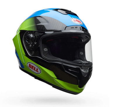 BELL - CASCO RACESTAR DLX CORSA AZUL/AMARILLO