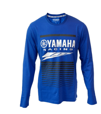 YAMAHA - POLERA RACING MANGA LARGA HOMBRE AZUL