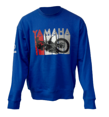 YAMAHA - POLERON YAMAHA ESTAMPADO BASICO AZUL
