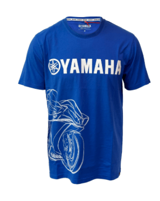 YAMAHA - POLERA SHADOW HOMBRE AZUL