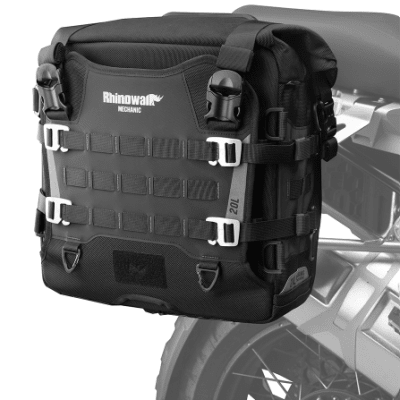 RHINOWALK - SET BOLSOS LATERALES 20L NEGRO MECHANIC