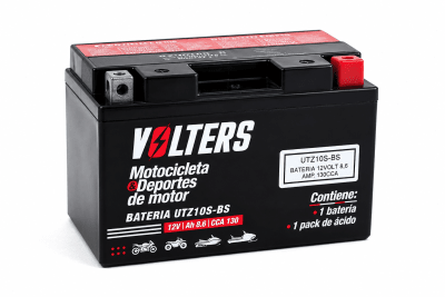 VOLTERS - BATERIA ACIDO UTZ10-BS 12V 8,6AMP 130CCA