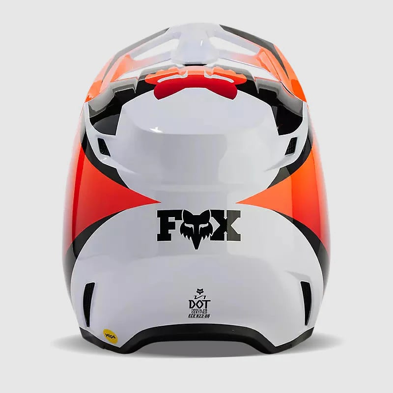 CASCO V1 STREAK BLANCO/NARANJO8