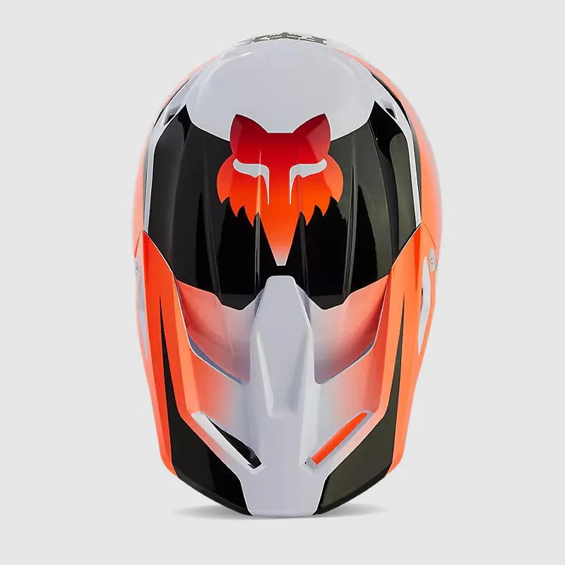 CASCO V1 STREAK BLANCO/NARANJO4