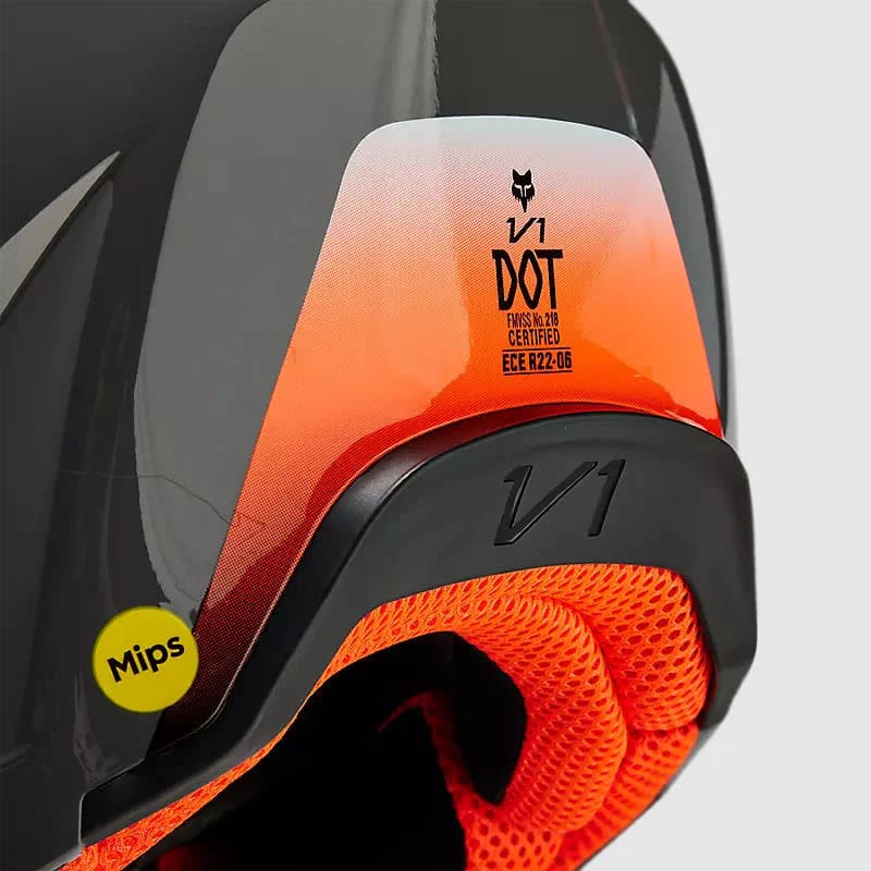 CASCO V1 BALLAST GRIS/NARANJO9