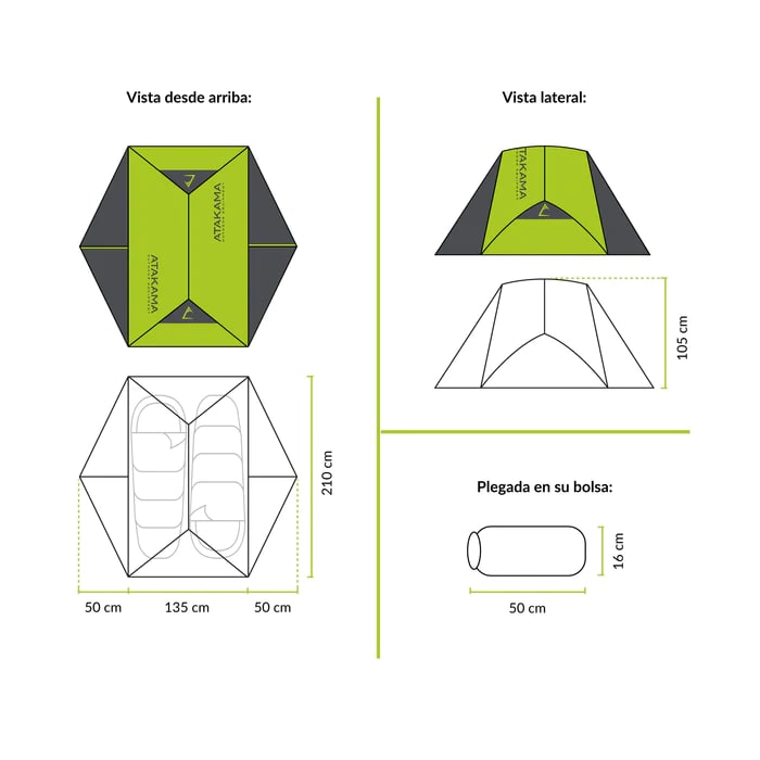 CARPA CARELMAPU 2P12