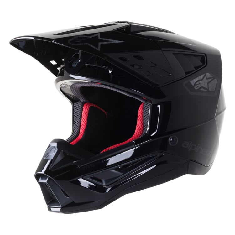 CASCO ALPINESTARS S-M5 SCOUT BLK/SILVER GLOSS1