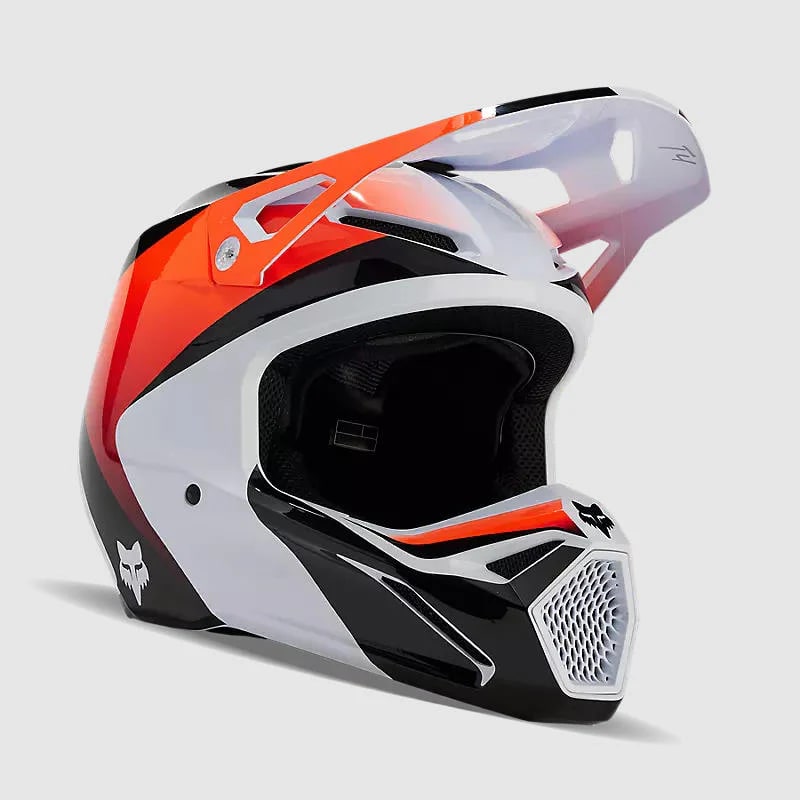 CASCO V1 STREAK BLANCO/NARANJO1