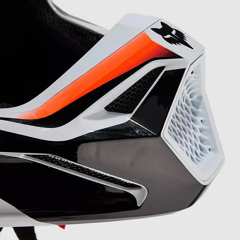 CASCO V1 STREAK BLANCO/NARANJO5