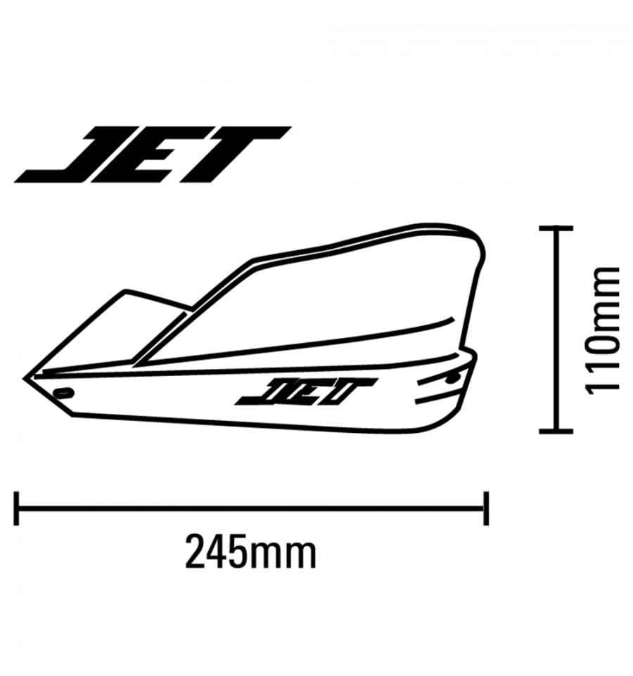 CUBRE PUÑOS JET (TAPERED) WHITE2