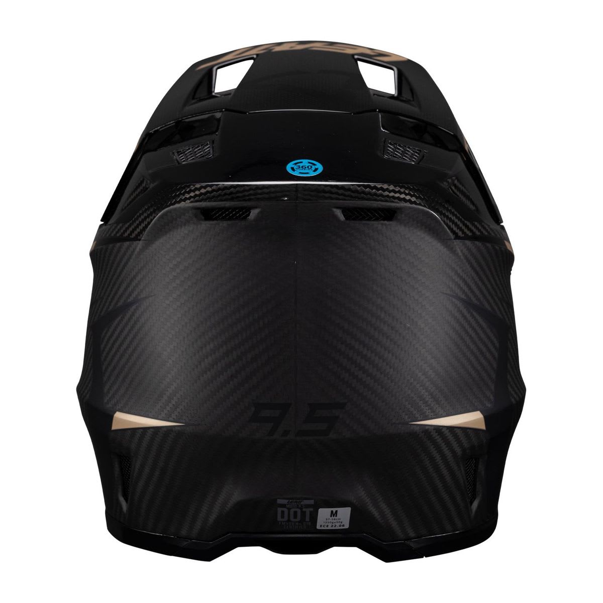 LEATT - KIT CASCO ENDURO CARBONO 9.5 NEGRO/DORADO3