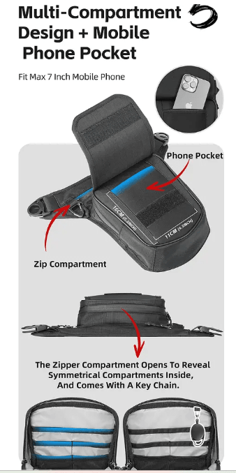 RHINOWALK - BOLSO DE PIERNA Y ESTANQUE 2.4L5