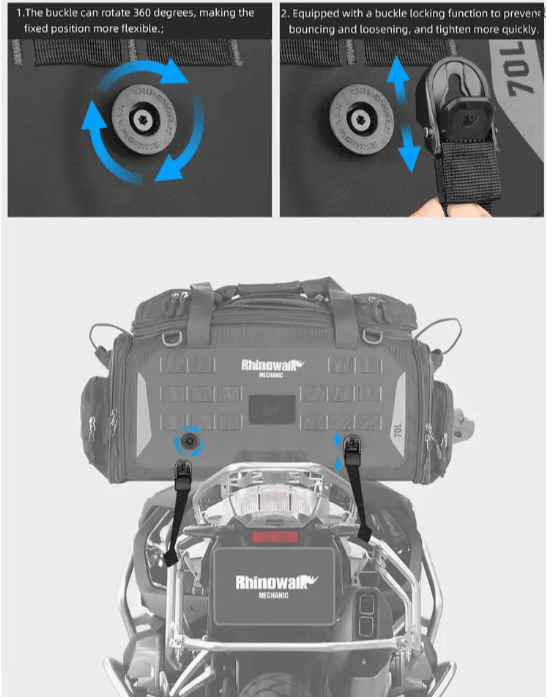 RHINOWALK - BOLSO MECHANIC 70L5
