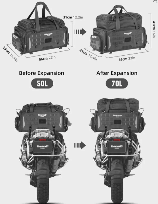 RHINOWALK - BOLSO MECHANIC 70L7