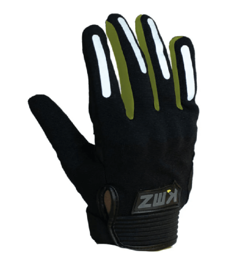 KMZ - GUANTES CORTOS ASPHALT NEGRO/NEON1