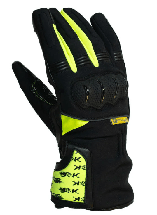 KMZ - GUANTES LARGOS NOMAD NEGRO/NEON1