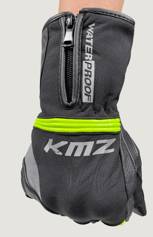 KMZ - GUANTES LARGOS NOMAD NEGRO/NEON3