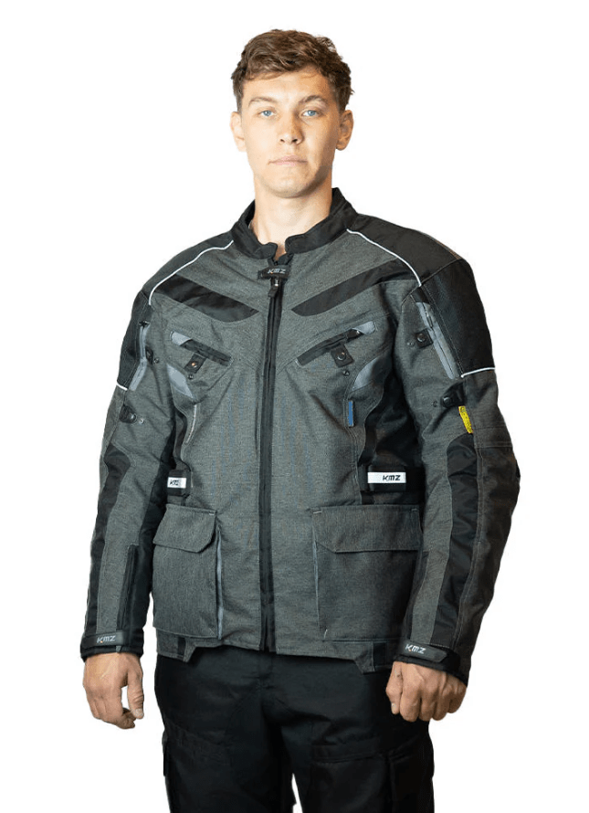 KMZ - CHAQUETA LARGA SIGNATURE GRIS1