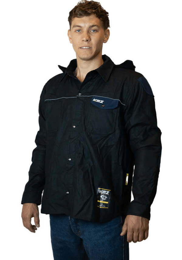 KMZ - CHAQUETA FLANNEL STREETFLOW NEGRO1