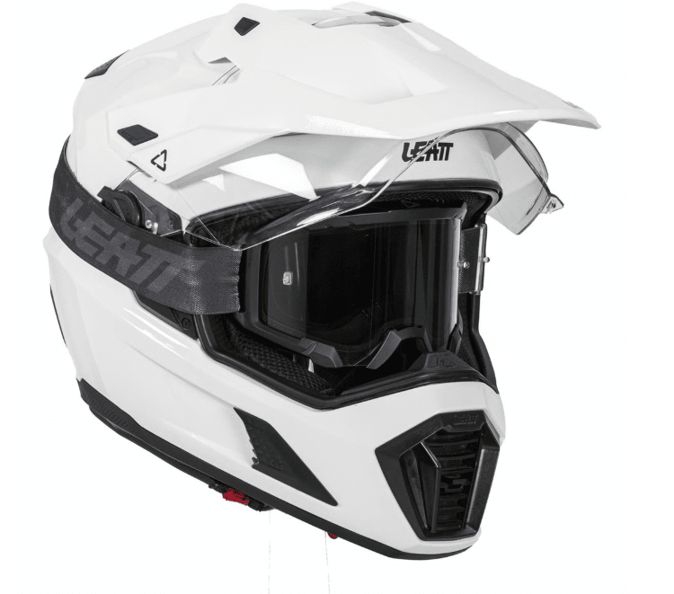 LEATT - KIT CASCO ADV 8.5 BLANCO CON ANTIPARRA 4.5 V25 STEALTH2