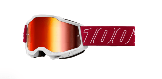 100% - ANTIPARRA 100% ACCURI 2 GOGGLE REDLINE-MIRROR RED LENS1