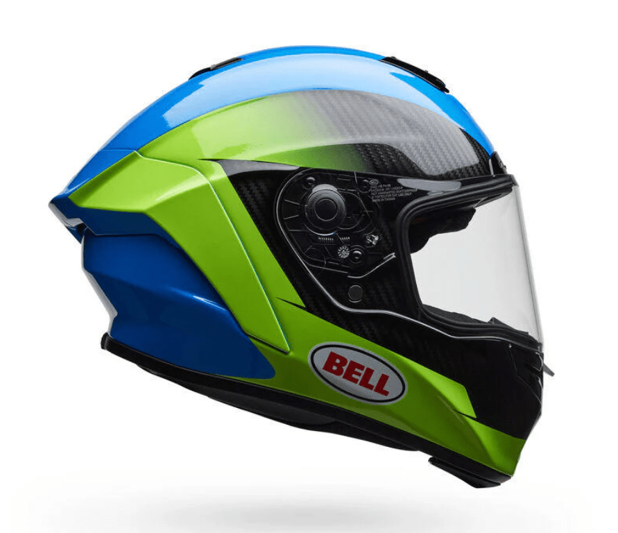 BELL - CASCO RACESTAR DLX CORSA AZUL/AMARILLO2