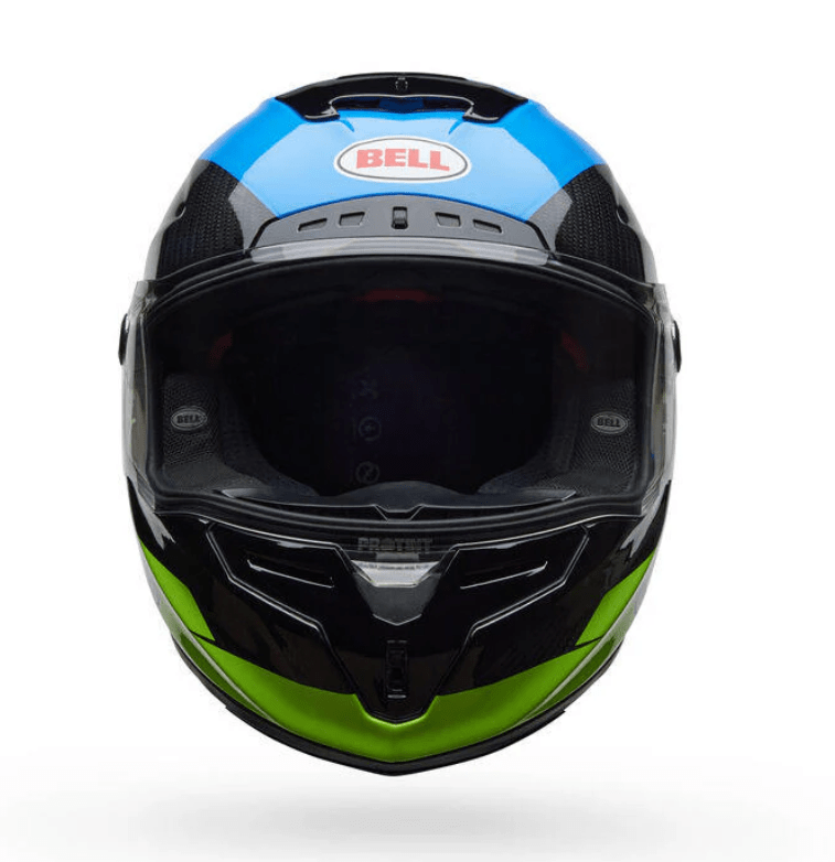BELL - CASCO RACESTAR DLX CORSA AZUL/AMARILLO3