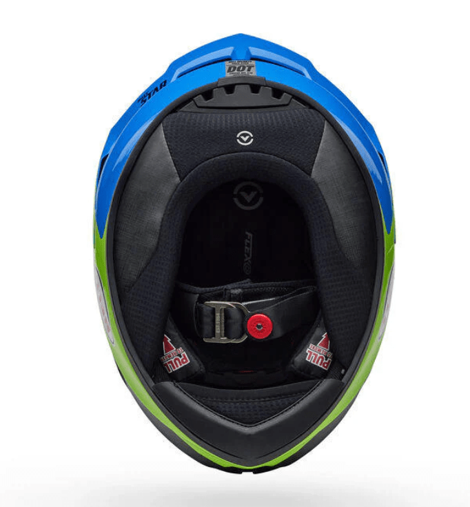 BELL - CASCO RACESTAR DLX CORSA AZUL/AMARILLO5