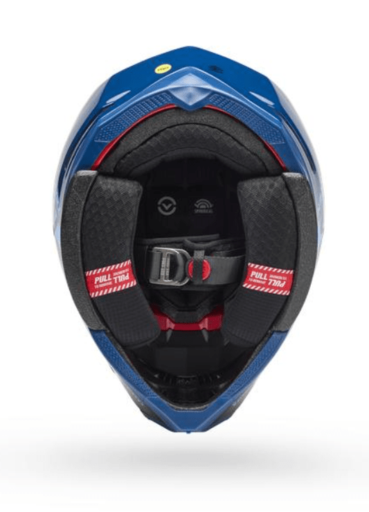 BELL - CASCO SPHERICAL MOTO-10 AZUL7NEGRO5